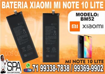 Bateria bm52 para xiaomi mi note 10 lite em salvador ba. Eletrônicos e celulares