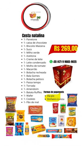Cestas natalinas . Eletrônicos e celulares
