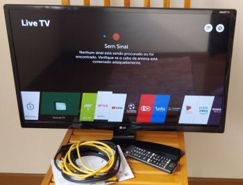 Vendo smart tv lg 28, modelo 28mt49s-ps, usada. Eletrônicos e celulares