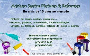 Adriano santos pinturas & reformas. Guia de empresas e serviços