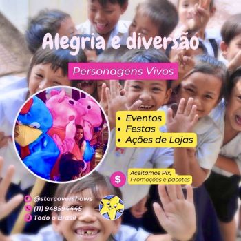 Alegria e diversão personagens vivos ações de lojas festas eventos 11948594445. Guia de empresas e serviços
