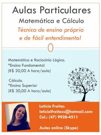 Aulas particulares de matemática e cálculo. Guia de empresas e serviços
