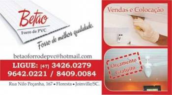 Betao forro de pvc. Guia de empresas e serviços