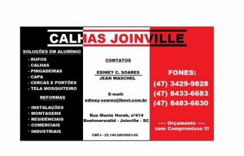 Calhas joinville. Guia de empresas e serviços