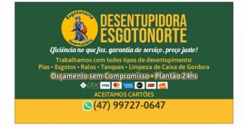 Desentupidora joinville esgotonorte . Guia de empresas e serviços