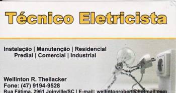 Eletricista wellinton. Guia de empresas e serviços