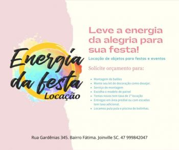 Energia da festa locações. Guia de empresas e serviços