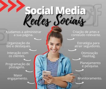 Gesto de mdias sociais, social media. Guia de empresas e servios