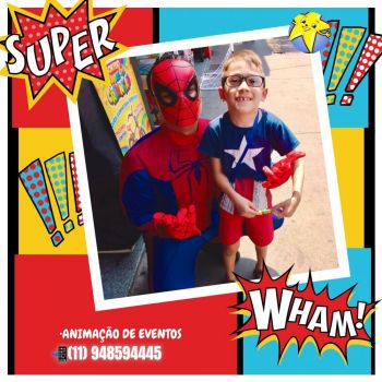 Homem aranha o sucesso agora na sua festa ou evento 11948594445. Guia de empresas e serviços