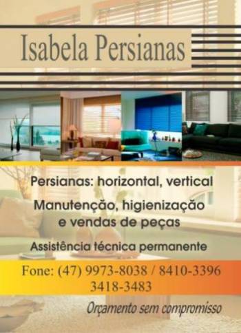 Isabela persianas. Guia de empresas e serviços