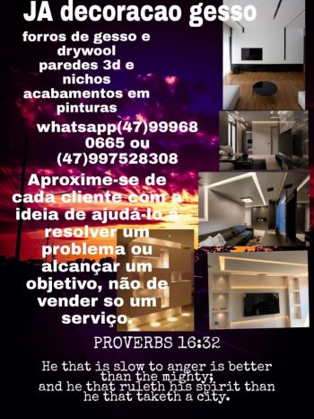 Ja decoracao gesso pinturas s.a. Guia de empresas e serviços