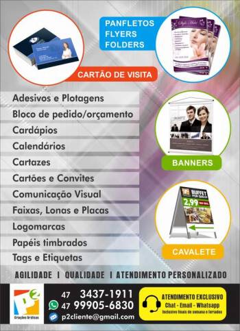 P2 - criações gráficas. Guia de empresas e serviços