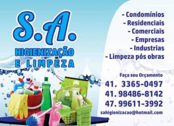 S.a higienização e limpeza. Guia de empresas e serviços