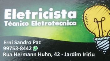 Serviços de eletricista erni paz. Guia de empresas e serviços