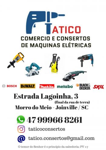 Tatico comercio e consertos de maquinas eltricas. Guia de empresas e servios