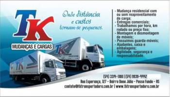 Tk transportadora. Guia de empresas e serviços