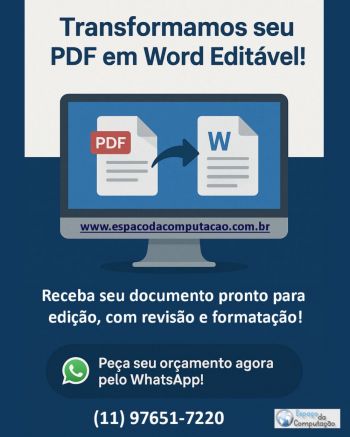 Transforme seu pdf em word editável com rapidez e qualidade ⠳ serviço profissional de digitação. Guia de empresas e serviços Transforme seu pdf em word editável com rapidez e qualidade ⠳ serviço profissional de digitação. Guia de empresas e serviços