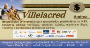 Villelacred empréstimos para aposentados e pensionistas. Guia de empresas e serviços