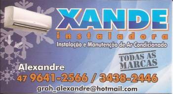 Xande instaladora. Guia de empresas e serviços