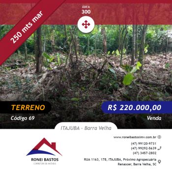 Terreno/Lote à venda  no Bairro Lagoa - Barra Velha, SC. Imóveis