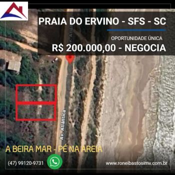 Terreno/Lote à venda  no Ervino - São Francisco do Sul, SC. Imóveis