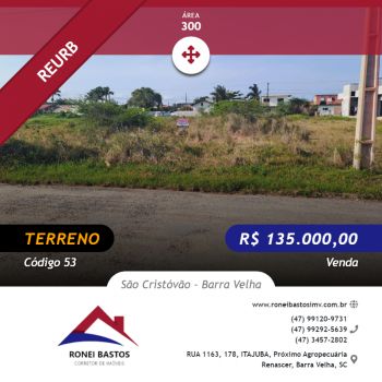 Terreno/Lote  venda  no Itajuba - Barra Velha, SC. Imveis